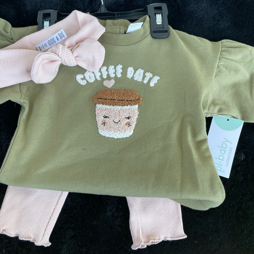 Petit Lem Coffee and Black Baby Ensemble